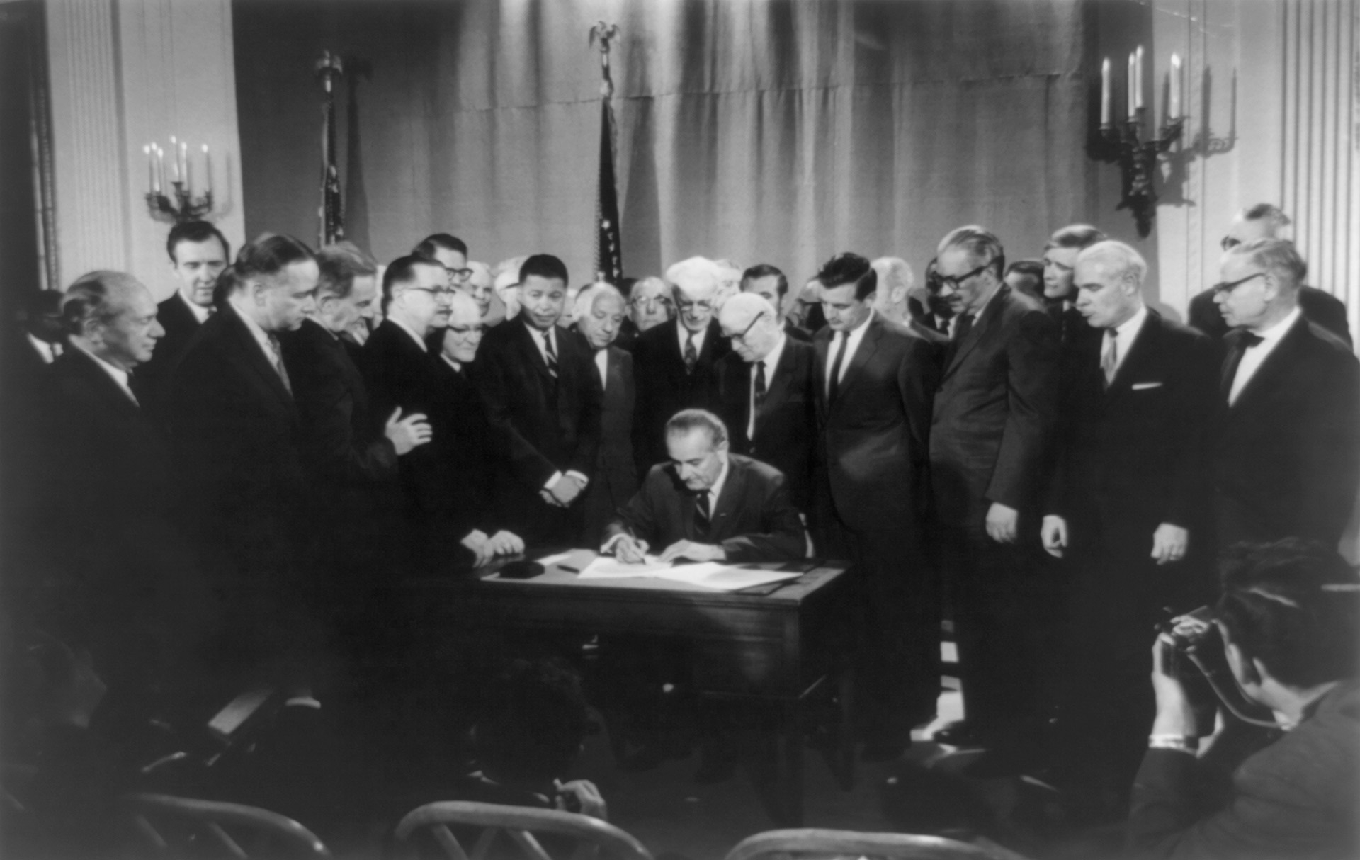 Congress had considered fair housing during 1966-1967, only to have it locked in contentious debate. On April 5, the day after Dr. Martin Luther King, Jr.’s assassination, President Lyndon B. Johnson sent a letter to the Speaker of the House asking to bring him the legislation which Johnson signed on April 11, 1968.