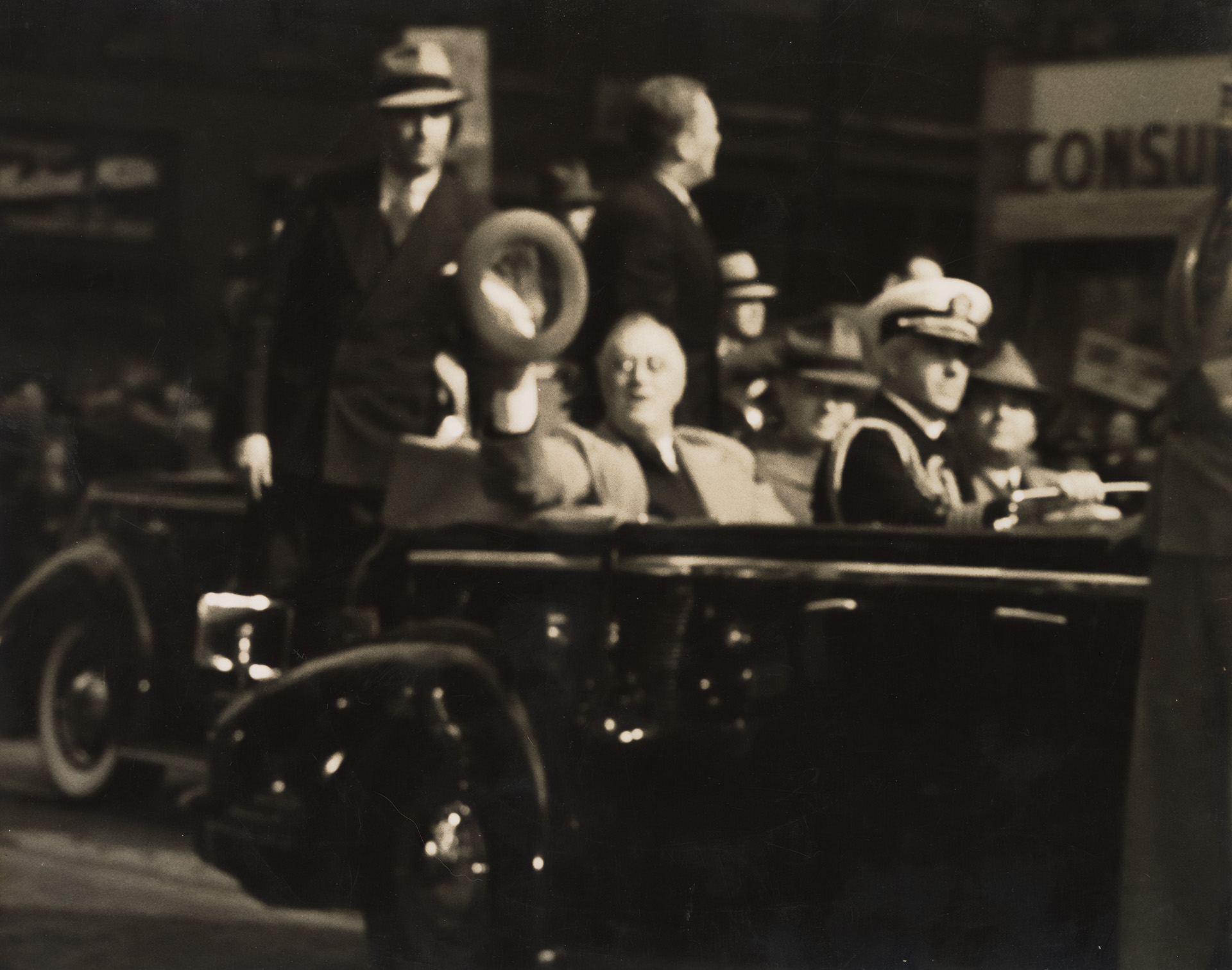 President Franklin Delano Roosevelt greeting the Columbus community at the October 12, 1940 opening of Poindexter Village. Community members have fond memories of the First Lady's dedication to the project.